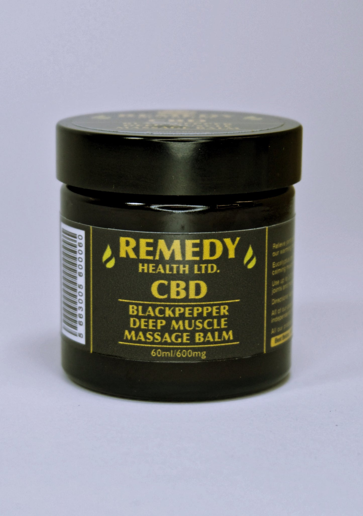 Remedy Health Black Pepper CBD Muscle Balm